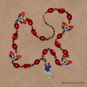 For Trade - Rare Vintage Bozo Clown Festival Necklace